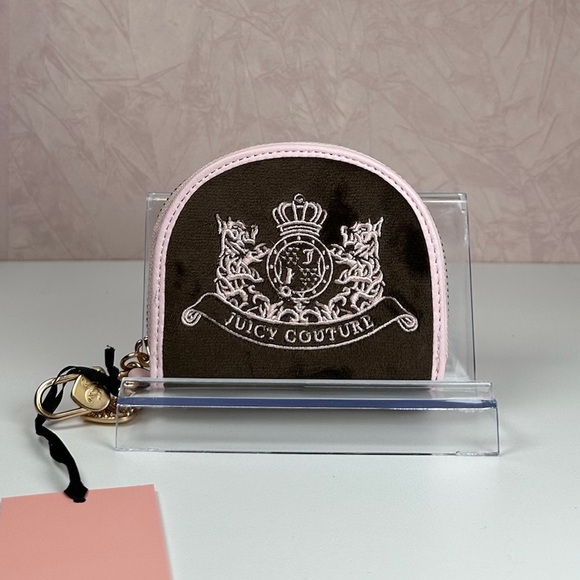 Juicy Couture Handbags - Juicy Couture Classic Scottie Dog Half Moon Zip Around Wallet